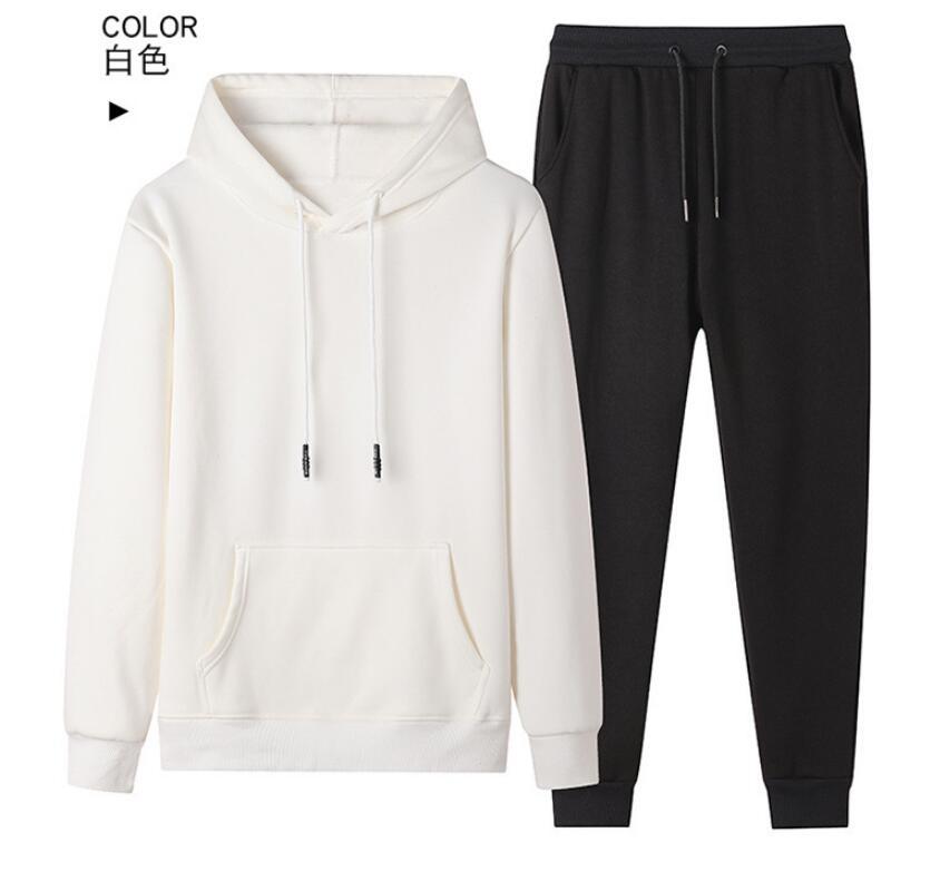 2021 New Mens Tracksuit Spring Autumn Men Size:men Hoodies Sets Sweatshirt Sweatpants Male Suit GA3B, White
2021 New Mens Tracksuit Spring Autumn Men Size:men Hoodies Sets Sweatshirt Sweatpants Male Suit GA3B, White