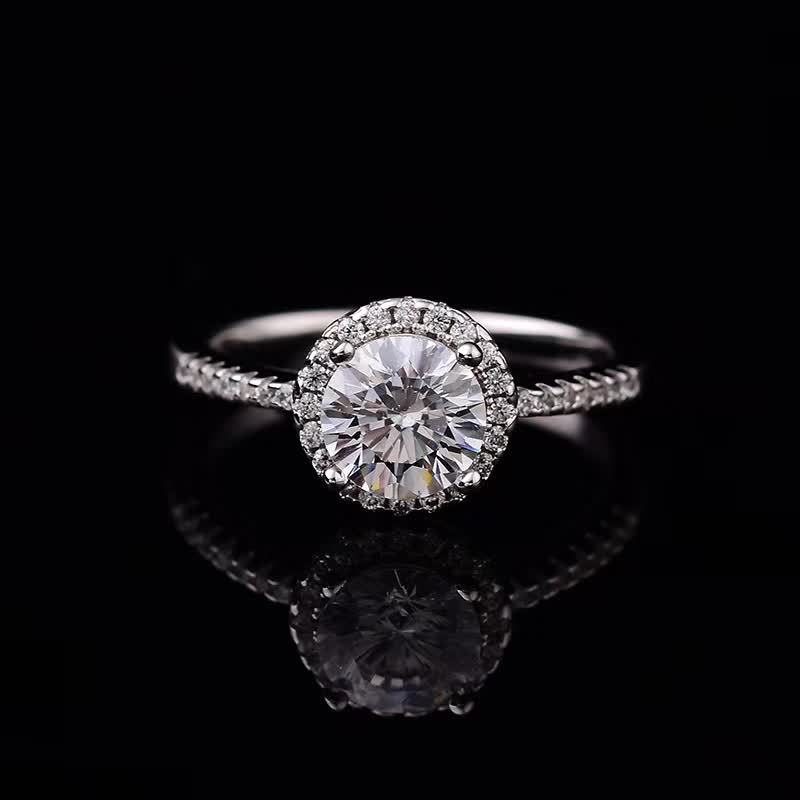 Moissanite Engagement Rings 0.5ct-2ct Micro-mosaic Round S925 Sterling Silver White Gold Plated Women Fine Jewelry J1208, Golden;silver
Moissanite Engagement Rings 0.5ct-2ct Micro-mosaic Round S925 Sterling Silver White Gold Plated Women Fine Jewelry J1208, Golden;silver