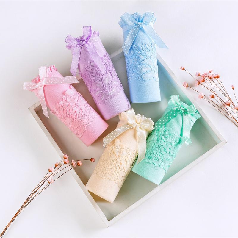 Female underwear girl lovely lace lace bowknot pants cotton briefs students Women's underwear for women, Beige
Female underwear girl lovely lace lace bowknot pants cotton briefs students Women's underwear for women, Beige