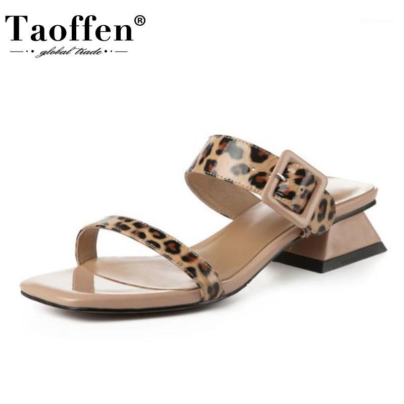 Taoffen Woman Summer Shoes Real Leather Leopard Print Sexy Woman Sandals Buckle Fashion Holidays Shoes Size 33-421, Ivory
Taoffen Woman Summer Shoes Real Leather Leopard Print Sexy Woman Sandals Buckle Fashion Holidays Shoes Size 33-421, Ivory