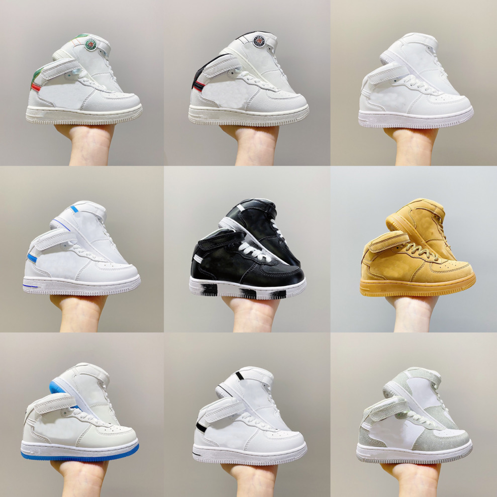 TD Force 1 Mid Kids Skate Shoes High Top LV8 Classic White Hook Loop Designers Toddler Antislip Jogging Sneakers No.1 Board Infant Wear-resistant Platform Flat Shoe, Freight post;don
TD Force 1 Mid Kids Skate Shoes High Top LV8 Classic White Hook Loop Designers Toddler Antislip Jogging Sneakers No.1 Board Infant Wear-resistant Platform Flat Shoe, Freight post;don