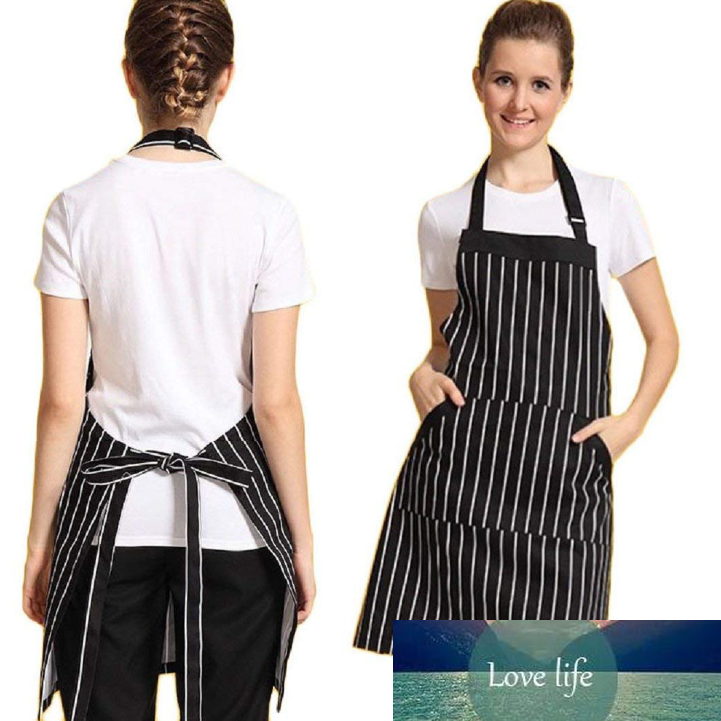 Adjustable Black Stripe Bib Apron With 2 Pockets Cook Tool Women's and Men's Kitchen Tools
Adjustable Black Stripe Bib Apron With 2 Pockets Cook Tool Women's and Men's Kitchen Tools