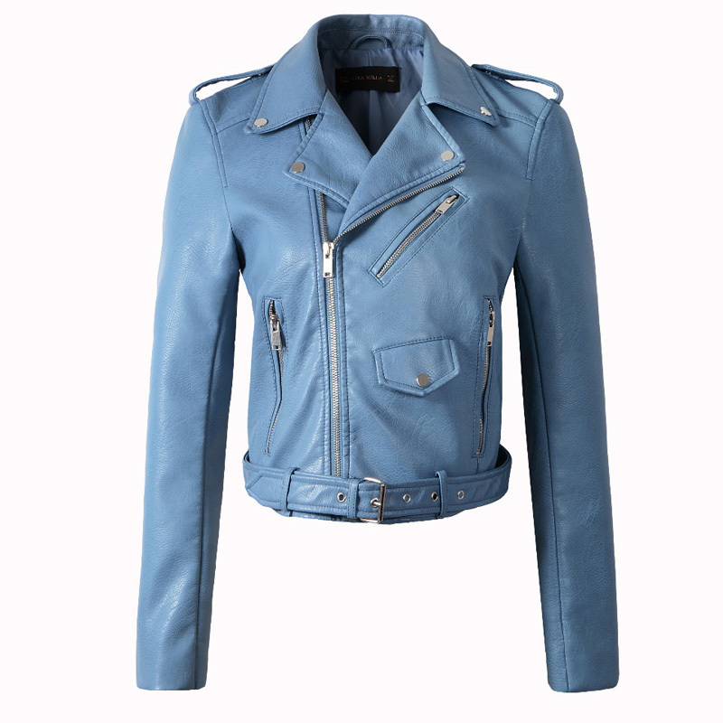 Fitaylor Women Wine Red Faux Leather Jackets Lady Pu Leather Jacket Bomber Motorcycle Biker Pink Black Outerwear With Belt 201029