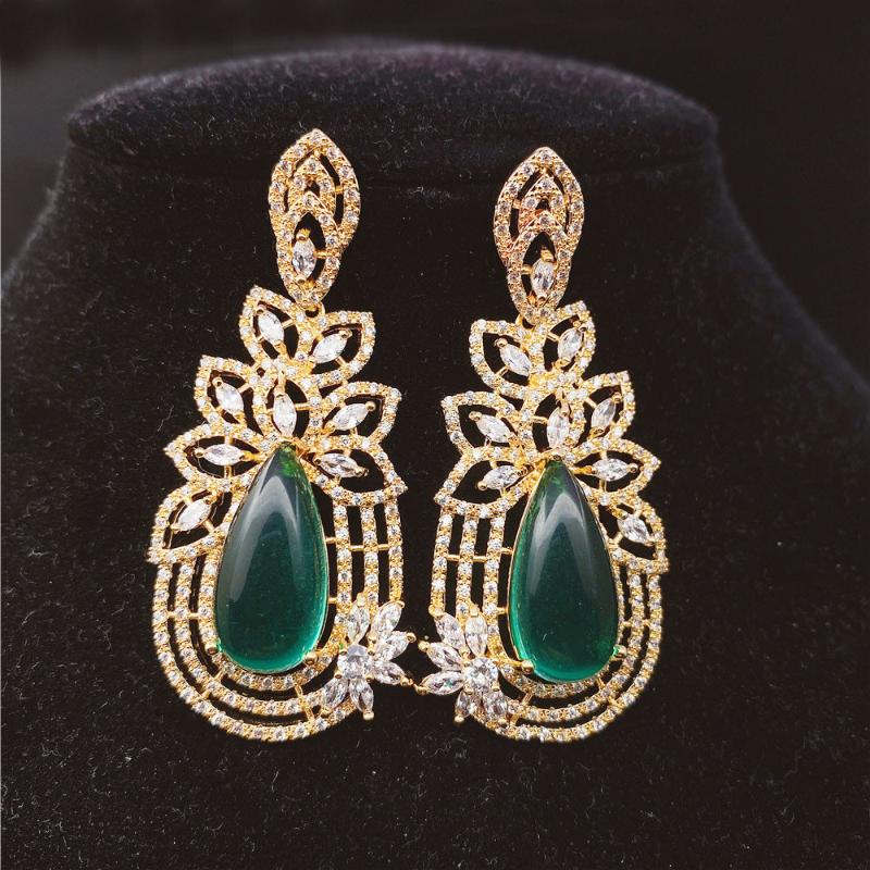 High Quality Luxury Party/Wedding Earrings For Women/Girls,Micro Pave Zircon Jewelry Green Earrings
High Quality Luxury Party/Wedding Earrings For Women/Girls,Micro Pave Zircon Jewelry Green Earrings