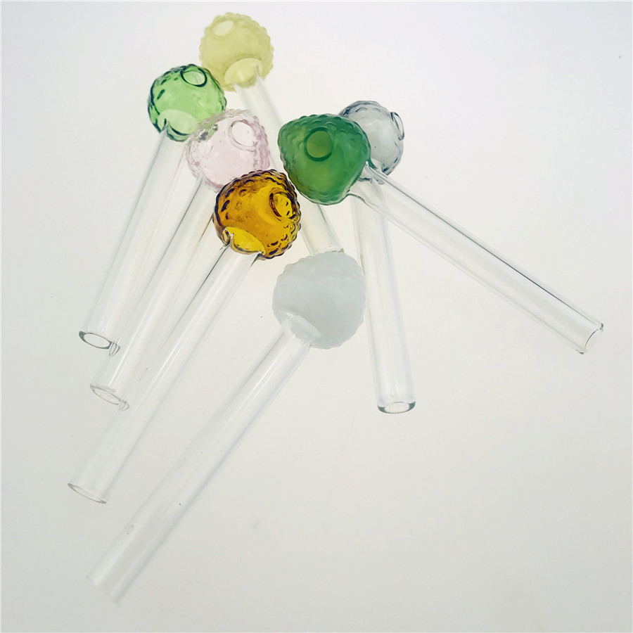 Colorful Mini Glass Hand Pipes Clear Tube Colored Strawberry Bowl Glass Oil Burners Hand Pipes Mini Smoking Pipes
Colorful Mini Glass Hand Pipes Clear Tube Colored Strawberry Bowl Glass Oil Burners Hand Pipes Mini Smoking Pipes