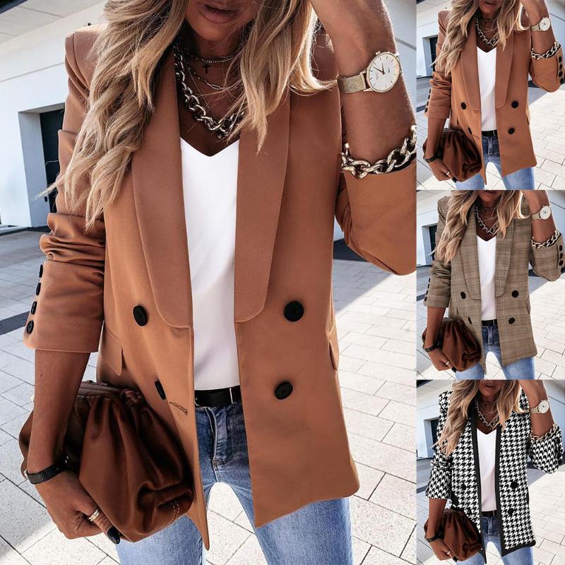 Femme Autumn Shawl Collar Coat Solid Commute Blazer Notched Single Breasted Fashion Women Clothes Casual Daily Vestidos D30, Brown
Femme Autumn Shawl Collar Coat Solid Commute Blazer Notched Single Breasted Fashion Women Clothes Casual Daily Vestidos D30, Brown