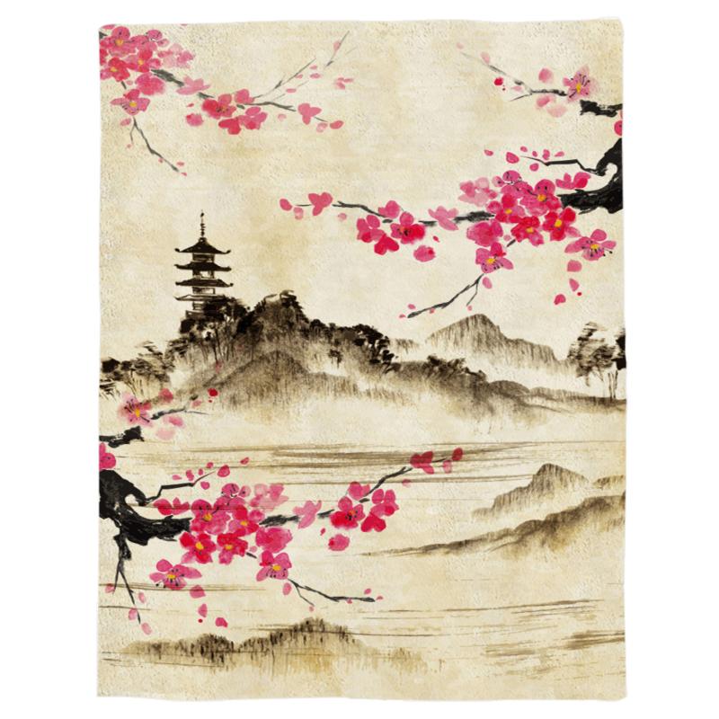 Ink Painting Flowers Throw Blanket Portable Soft Bedspread Microfiber Flannel Blankets for Beds
Ink Painting Flowers Throw Blanket Portable Soft Bedspread Microfiber Flannel Blankets for Beds