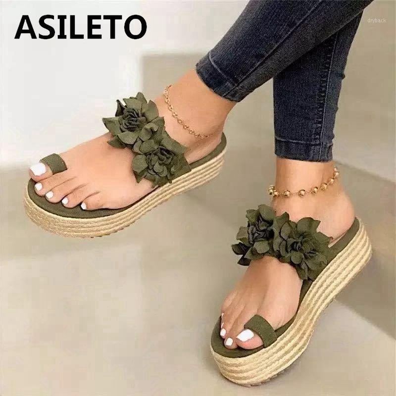 ASILETO Ladies Sandals New 2021 Sweet Toe-Ring Thick Bottom Platform Flower Slip-On Plus Size 35-43 Casual Beach C22691, Black
ASILETO Ladies Sandals New 2021 Sweet Toe-Ring Thick Bottom Platform Flower Slip-On Plus Size 35-43 Casual Beach C22691, Black