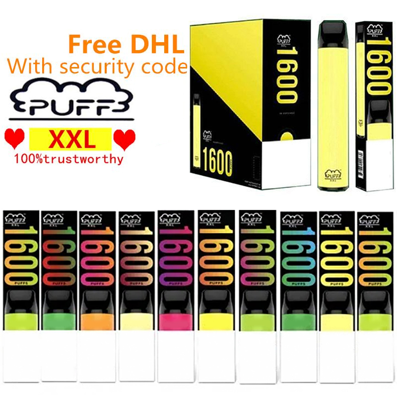 Electronic Cigarette Puff XXL Puff Plus Disposable Pen Device 1600 Puffs Pen Many Colors Vape Pre-filled 4ml Pods 850mAh Battery
Electronic Cigarette Puff XXL Puff Plus Disposable Pen Device 1600 Puffs Pen Many Colors Vape Pre-filled 4ml Pods 850mAh Battery