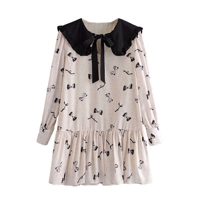 2021 New Sweet Women Polka Dot Print Es Fashion Ladies Bow Collar Loose Elegant Female Chic Patchwork Vestidos J0f6, White
2021 New Sweet Women Polka Dot Print Es Fashion Ladies Bow Collar Loose Elegant Female Chic Patchwork Vestidos J0f6, White
