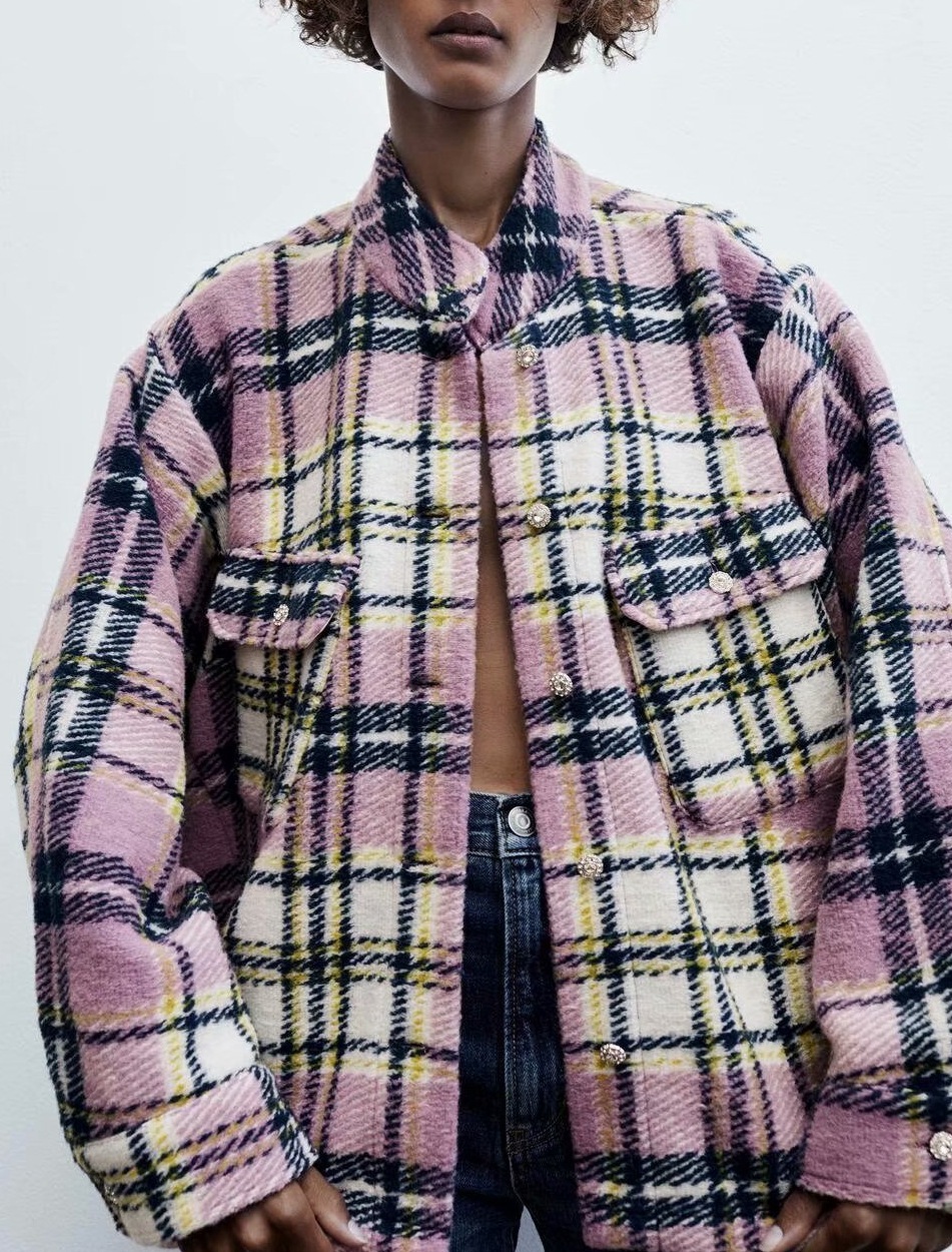 Womens casual button loose turn down vintage neck chess winter jacket plus size check shackets outwear A0VG, Purple plaid.
Womens casual button loose turn down vintage neck chess winter jacket plus size check shackets outwear A0VG, Purple plaid.
