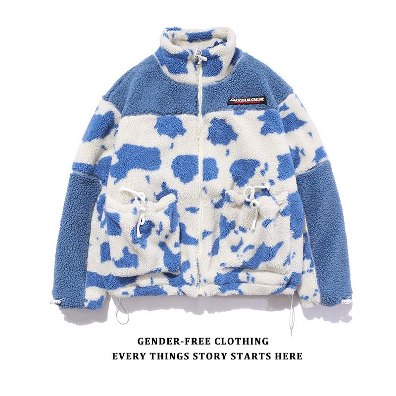 Fleece Cotton Padded Parkas Hip Hop Jackets Streetwear Front Pockets Color Block Cow Spot Pattern Patchwork Thick Coats, Dp22-black
Fleece Cotton Padded Parkas Hip Hop Jackets Streetwear Front Pockets Color Block Cow Spot Pattern Patchwork Thick Coats, Dp22-black