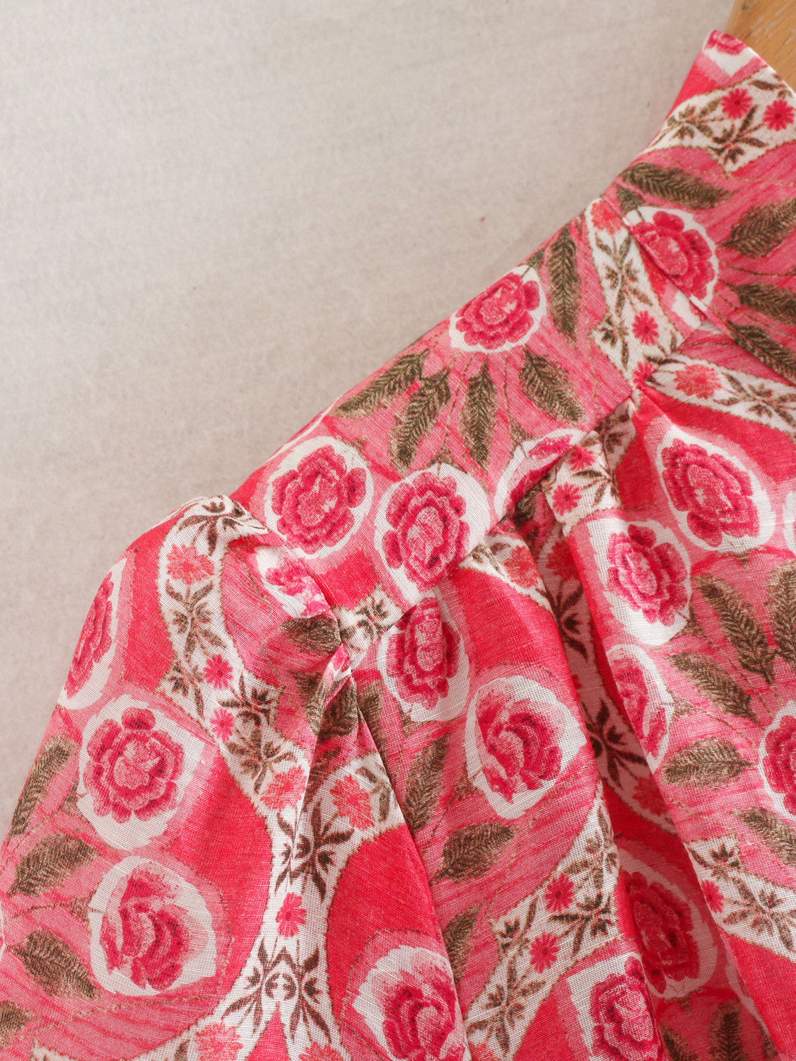 Women Summer Mididress New Fashion with Turndown Collar Floral Long Sleeve Dress Casual Elegant Long Pink Dress Vestidos T200619