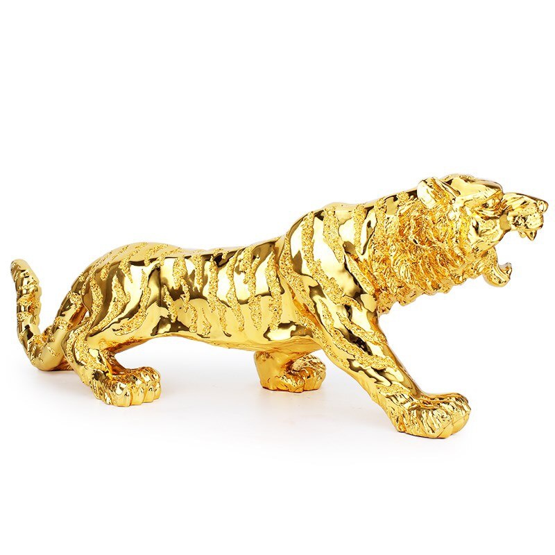 Gold Tiger Sculpture Geometric Resin Tiger Statue Leopard New Big High-grade Tiger Desktop Ornaments or Car Interiors Gift
Gold Tiger Sculpture Geometric Resin Tiger Statue Leopard New Big High-grade Tiger Desktop Ornaments or Car Interiors Gift