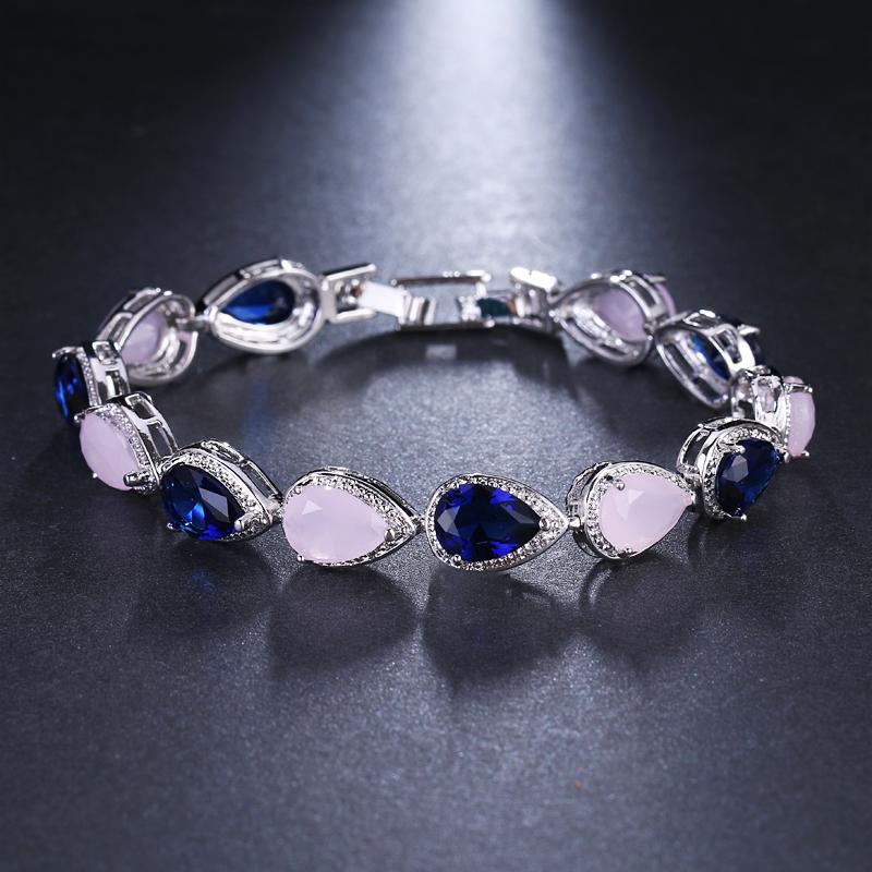 Emmaya Fashion Charm Pink and Blue Zircon Bangle Chains Crystal Bracelets For Women Female Jewelry Gift Wedding
Emmaya Fashion Charm Pink and Blue Zircon Bangle Chains Crystal Bracelets For Women Female Jewelry Gift Wedding