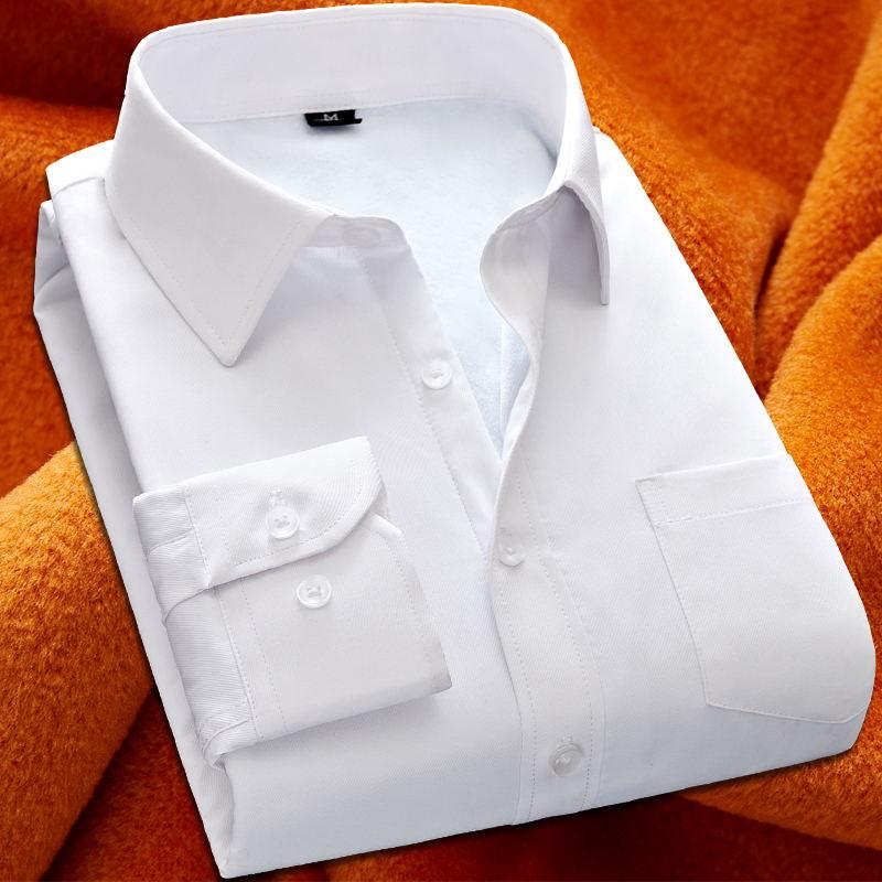 2020 Solid Fleece cotton Men Shirts Winter Fashion Casual busines White Black Warmer long sleeve Sim fit 5XL Mens shirts Terno
2020 Solid Fleece cotton Men Shirts Winter Fashion Casual busines White Black Warmer long sleeve Sim fit 5XL Mens shirts Terno