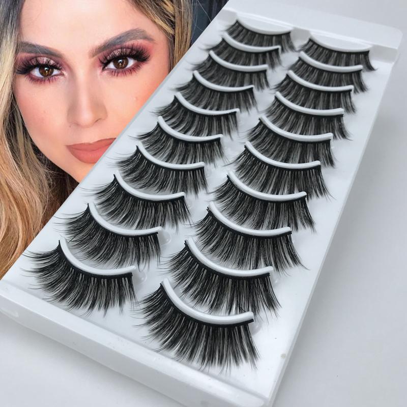 3D Mink Eyelashes 5/10 Pairs False Eyelashes Extension Fake Lashes Natural Long Handmade Wispy Fluffy Makeup Lashes
3D Mink Eyelashes 5/10 Pairs False Eyelashes Extension Fake Lashes Natural Long Handmade Wispy Fluffy Makeup Lashes