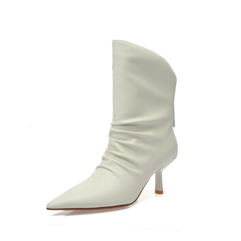 2021 Autumn Winter Warm High Heels Shoes Woman New Women Ankle Boots Cow Leather Pleated Office Lady Elegant Pointed Toe Pumps 7bek, Beige
2021 Autumn Winter Warm High Heels Shoes Woman New Women Ankle Boots Cow Leather Pleated Office Lady Elegant Pointed Toe Pumps 7bek, Beige