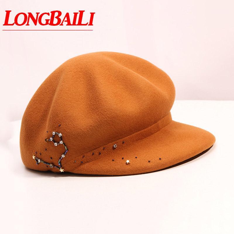 LongBaiLi Winter Quality Wool Felt Octagonal Caps For Women Free Shipping PWSV0311, Black
LongBaiLi Winter Quality Wool Felt Octagonal Caps For Women Free Shipping PWSV0311, Black