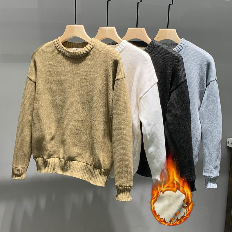 Sweater male youth Korean version of the trend plus velvet thick solid color sweater autumn and winter new round neck bottoming, Black
Sweater male youth Korean version of the trend plus velvet thick solid color sweater autumn and winter new round neck bottoming, Black