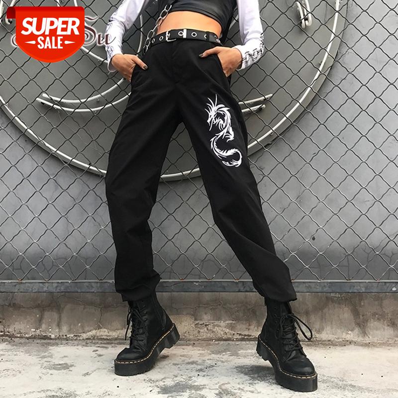 ArtSu Dragon Printed Black Joggers Women Elastic High Waist Trousers Ladies Baggy Black Pants Capri Streetwear Summer PA52034 #TC4V, Black;white
ArtSu Dragon Printed Black Joggers Women Elastic High Waist Trousers Ladies Baggy Black Pants Capri Streetwear Summer PA52034 #TC4V, Black;white