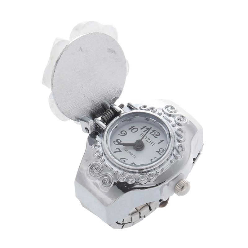 Cluster Rings White Clover Round Dial Finger Ring Quartz Watch For Lady, Golden;silver
Cluster Rings White Clover Round Dial Finger Ring Quartz Watch For Lady, Golden;silver