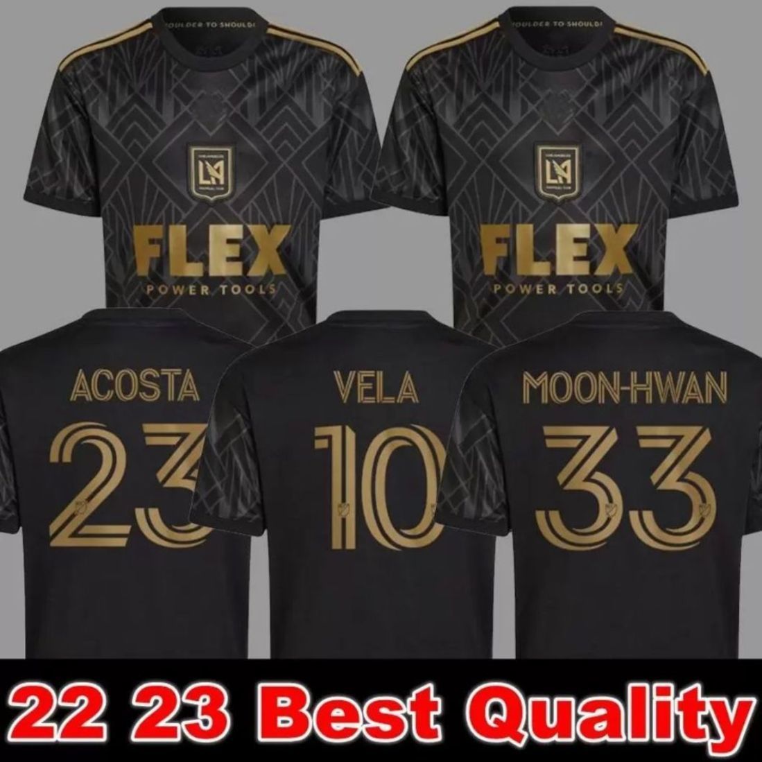 Fan+Player Version 22 23 LAFC soccer jersey 2022 2023 VELA ACOSTA MOON-HWAN KAYE ROSSI Los Angeles FC Football Jersey, Adult home
Fan+Player Version 22 23 LAFC soccer jersey 2022 2023 VELA ACOSTA MOON-HWAN KAYE ROSSI Los Angeles FC Football Jersey, Adult home
