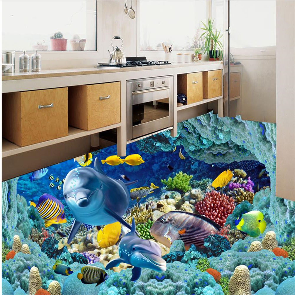 Custom modern wallpaper for living room blue ocean dolphin floors 3d floor painting wallpaper
Custom modern wallpaper for living room blue ocean dolphin floors 3d floor painting wallpaper