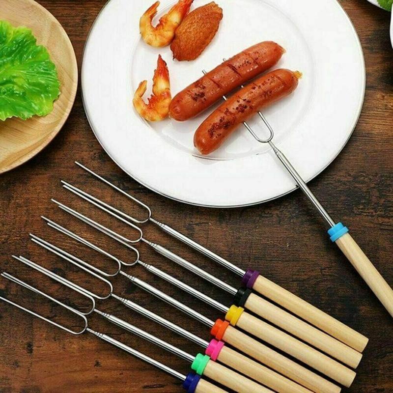 6Pcs BBQ Extendable Forks Sticks Skewers Telescng Skewers Roasting Marshmallow Hot Dog Wodden Handle Stick, Multi
6Pcs BBQ Extendable Forks Sticks Skewers Telescng Skewers Roasting Marshmallow Hot Dog Wodden Handle Stick, Multi