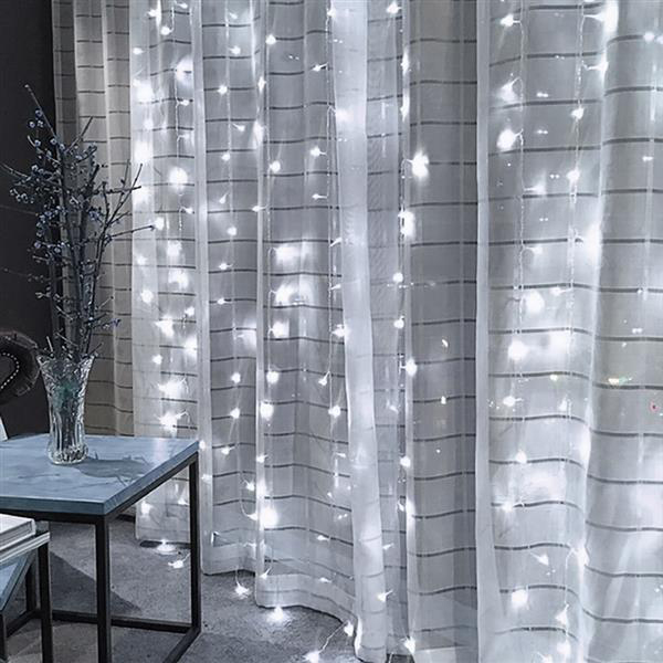 3Mx3M 300-LED White Light Romantic LED Strings Christmas StripsWedding Outdoor Decoration Curtain String Lights 110V high brightness
3Mx3M 300-LED White Light Romantic LED Strings Christmas StripsWedding Outdoor Decoration Curtain String Lights 110V high brightness