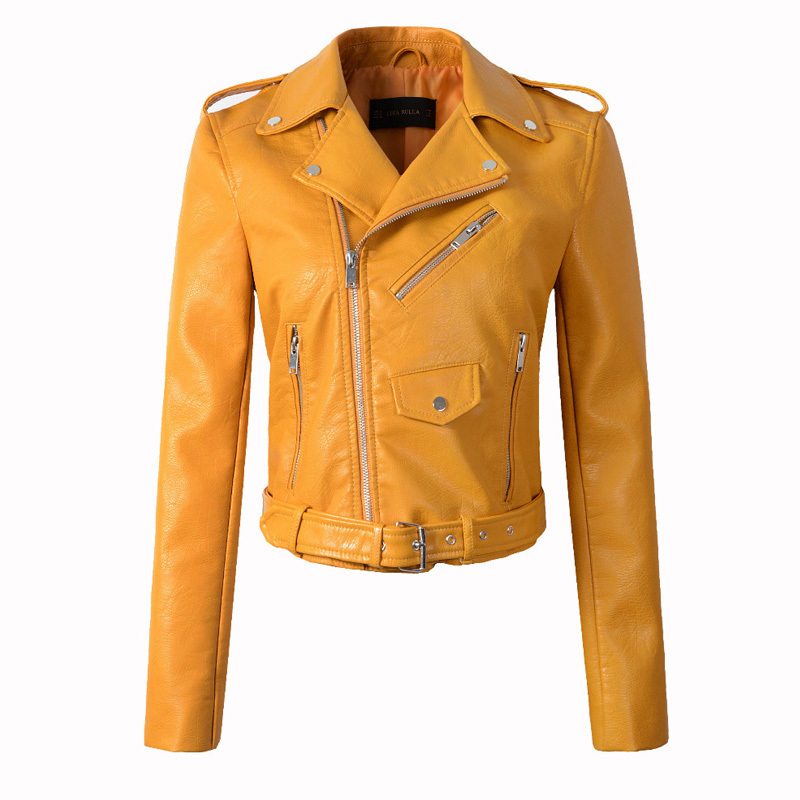 Fitaylor Women Wine Red Faux Leather Jackets Lady Pu Leather Jacket Bomber Motorcycle Biker Pink Black Outerwear With Belt 201029