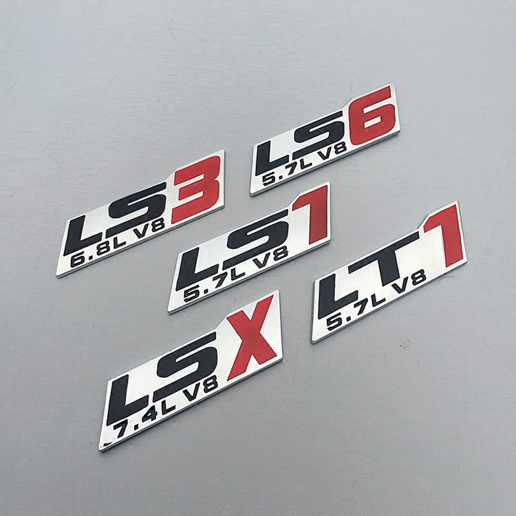 1 PCS 3D metal LT1 LS1 LS3 LS6 LT9 LSX 5.7L 6.8L 7.4L V8 badge Side emblem rear Displacement decoration car stickers Car Styling, Ls3 6.8l v8
1 PCS 3D metal LT1 LS1 LS3 LS6 LT9 LSX 5.7L 6.8L 7.4L V8 badge Side emblem rear Displacement decoration car stickers Car Styling, Ls3 6.8l v8