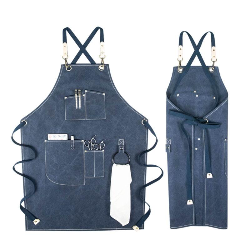 Chef Apron, Cotton Canvas Cross Back Adjustable Apron Kitchen Cooking Baking Bib Apron, Adjustable Strap and Large Pockets
Chef Apron, Cotton Canvas Cross Back Adjustable Apron Kitchen Cooking Baking Bib Apron, Adjustable Strap and Large Pockets