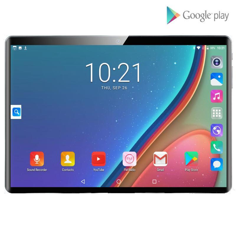 Newest 10 Inch Tablet PC Android 9.0 Quad Core 32GB ROM 3G Wifi Bluetooth GPS Phone call Glass Screen + 64GB TF Card1, Black
Newest 10 Inch Tablet PC Android 9.0 Quad Core 32GB ROM 3G Wifi Bluetooth GPS Phone call Glass Screen + 64GB TF Card1, Black