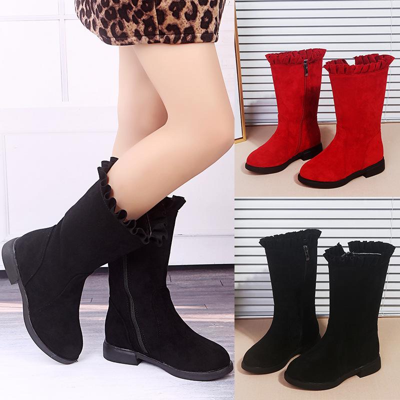 Children's High Boots New Girls Korean Version Plus Velvet Winter Long Boots Fashion Princess, Black
Children's High Boots New Girls Korean Version Plus Velvet Winter Long Boots Fashion Princess, Black