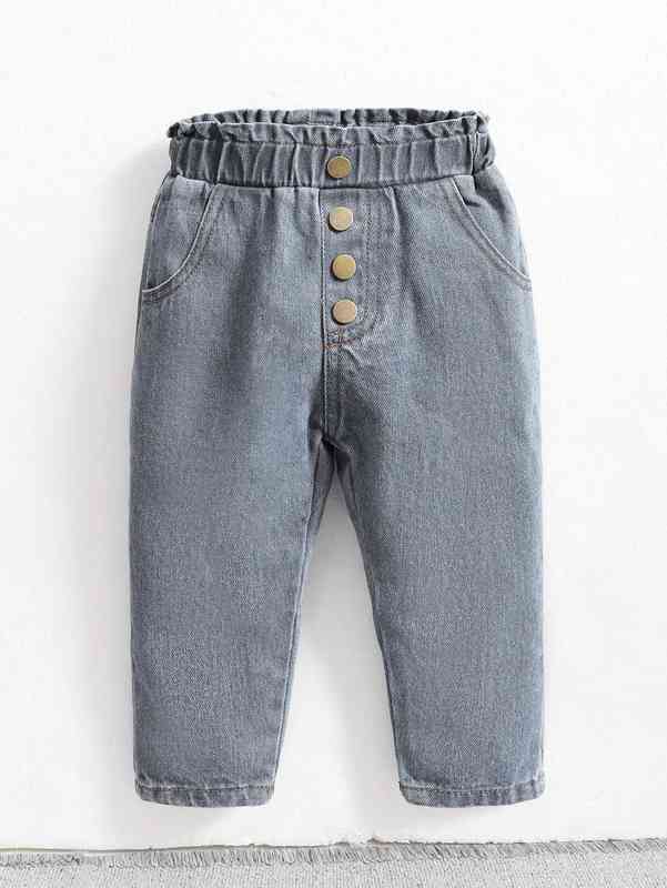 Baby Girl Paper Bag Waist Jeans SHE