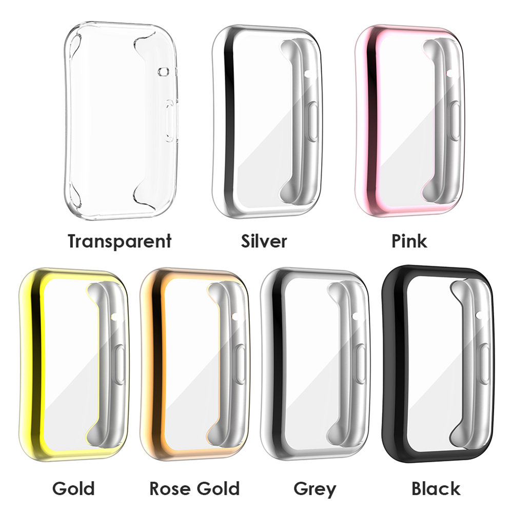 TPU Case For Huawei Watch Fit Strap Band Protective Bumper Cover Accessories Soft Full Screen Glass free shipping