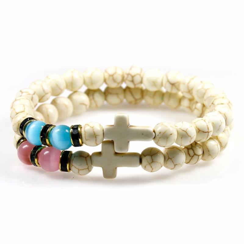 Howlite Bracelets Stone Round Beads Cross Rope Opal Men Bracelet Lucky Charms Bracelets For Lover's,Sister Jewelry Gift
Howlite Bracelets Stone Round Beads Cross Rope Opal Men Bracelet Lucky Charms Bracelets For Lover's,Sister Jewelry Gift