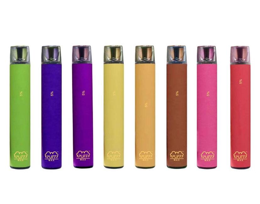 2021 Puff Max Disposable Device Pod Starter Kit 8 Colors Optional 1200mAh Battery 2000Puffs 8.5ml Capacity Cartridge Vape Pen
2021 Puff Max Disposable Device Pod Starter Kit 8 Colors Optional 1200mAh Battery 2000Puffs 8.5ml Capacity Cartridge Vape Pen