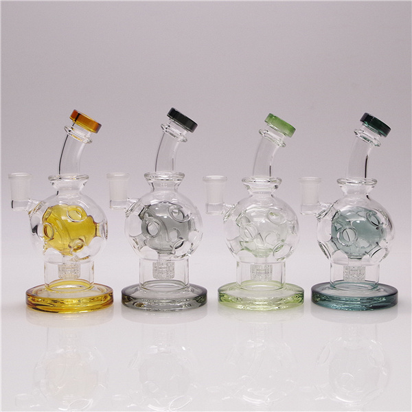 Glass Bong Waterpipe Hookah Recycler Oil Rigs with Unique Colorful Percolator 7in height 14mm Bowl and 1 Qeuartz Banger for Gift
Glass Bong Waterpipe Hookah Recycler Oil Rigs with Unique Colorful Percolator 7in height 14mm Bowl and 1 Qeuartz Banger for Gift