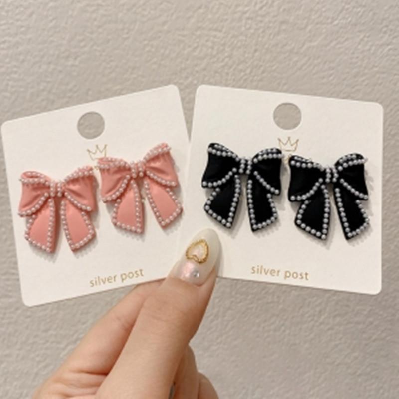 New Fashion Acrylic Bow Knot Shaped Big Earrings For Women Sweet Black Pink Resin Bow Statement Earrings Party Jewelry
New Fashion Acrylic Bow Knot Shaped Big Earrings For Women Sweet Black Pink Resin Bow Statement Earrings Party Jewelry