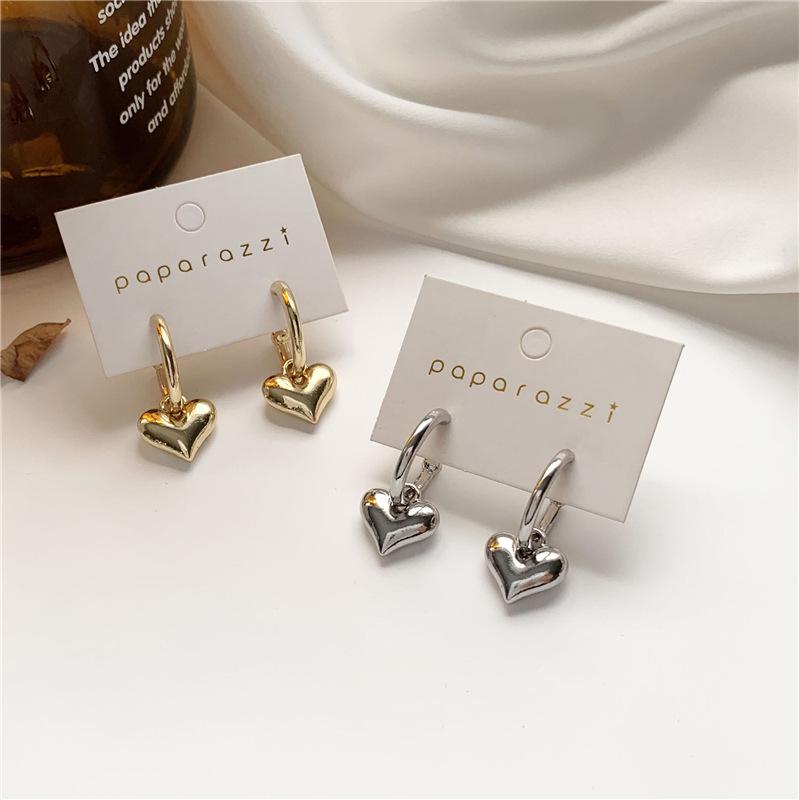 Hoop & Huggie BLIJERY Korean Minimalist Gold Silver Color Heart Metal Circle Earring High Quality Samll Earrings For Women Jewelry Gift
Hoop & Huggie BLIJERY Korean Minimalist Gold Silver Color Heart Metal Circle Earring High Quality Samll Earrings For Women Jewelry Gift