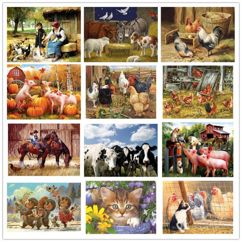 Paintings Diamond Painting Full Drill Square/Round Farm Animals Chicken Cow Pig DIY Embroidery Cross Stitch Home Decor
Paintings Diamond Painting Full Drill Square/Round Farm Animals Chicken Cow Pig DIY Embroidery Cross Stitch Home Decor
