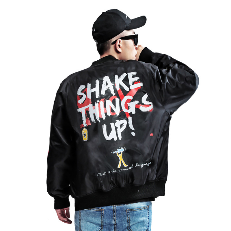 street brand High coats shake things up to print graffiti bomber man jacket ma1 male hip hop pilot jackets outerwear 55LD, Light green.
street brand High coats shake things up to print graffiti bomber man jacket ma1 male hip hop pilot jackets outerwear 55LD, Light green.