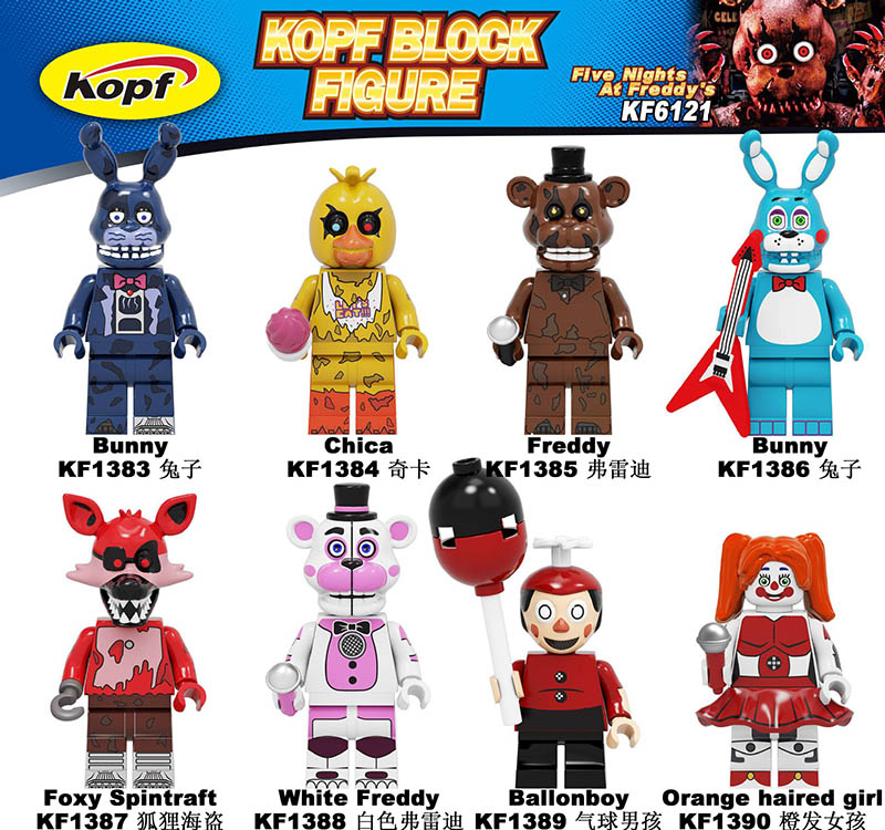 Five Nights at Freddy's Series Building Block Man Pirate Foxes Freddie Game Blocks 2020 hot selling Educational Toys gift of the child
Five Nights at Freddy's Series Building Block Man Pirate Foxes Freddie Game Blocks 2020 hot selling Educational Toys gift of the child