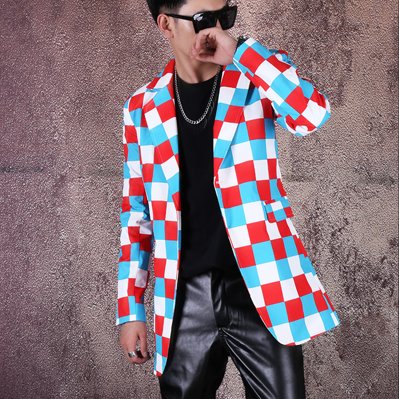 2020 Colour Hip Hop Trellis Long Male Tide Joker Leisure Time Suit Loose Coat Full Dress Hombre Formal Chaquette Rdrz, Colour checked suit
2020 Colour Hip Hop Trellis Long Male Tide Joker Leisure Time Suit Loose Coat Full Dress Hombre Formal Chaquette Rdrz, Colour checked suit
