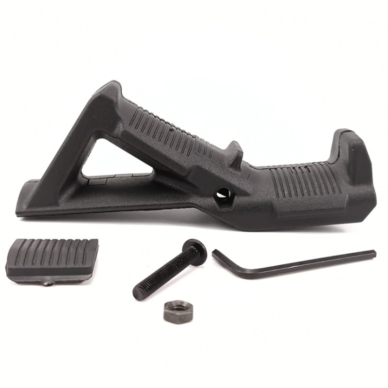 

Tactical Pistol Front Grip Second Generation AFG Angled Foregrip Accessories With Guide Rail Airsoft Triangle Grips, Afg1 bk