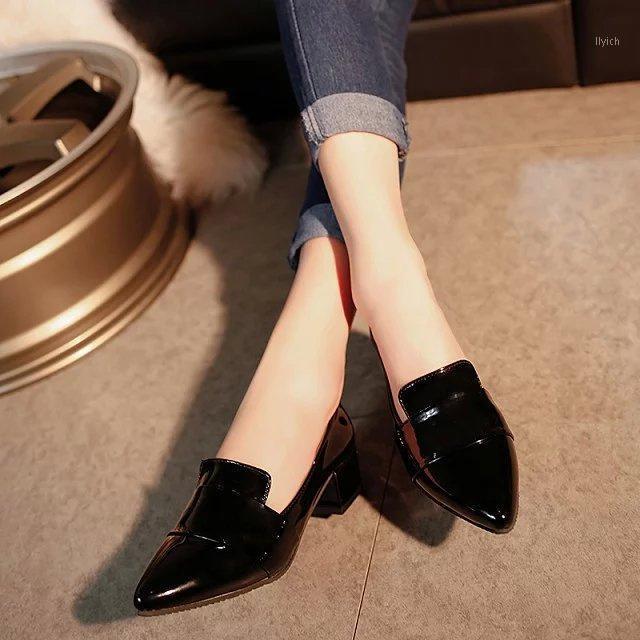 2020 Women Single Shoes Woman Pointed Shallow Mouth Thick Heel Black Work Shoes Patent Leather Thick Platform Slip on Pumps 4cm1, Pink
2020 Women Single Shoes Woman Pointed Shallow Mouth Thick Heel Black Work Shoes Patent Leather Thick Platform Slip on Pumps 4cm1, Pink