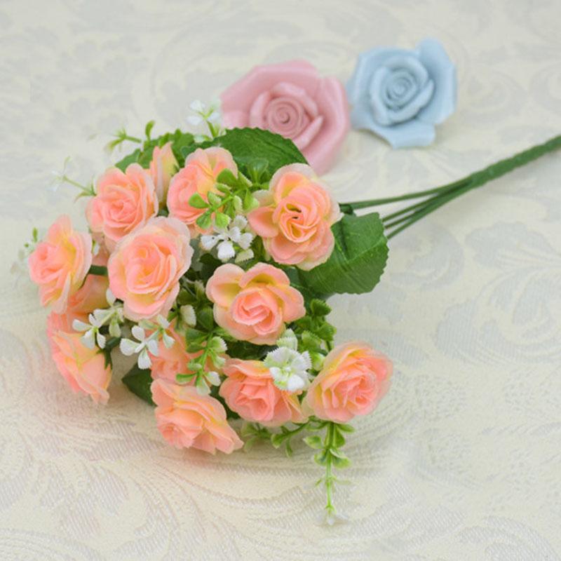 15 Heads/Bouquet white pink red silk rose artificial flowers for wedding decoration bride fake flower bouquet diy home decor, Burgundy
15 Heads/Bouquet white pink red silk rose artificial flowers for wedding decoration bride fake flower bouquet diy home decor, Burgundy