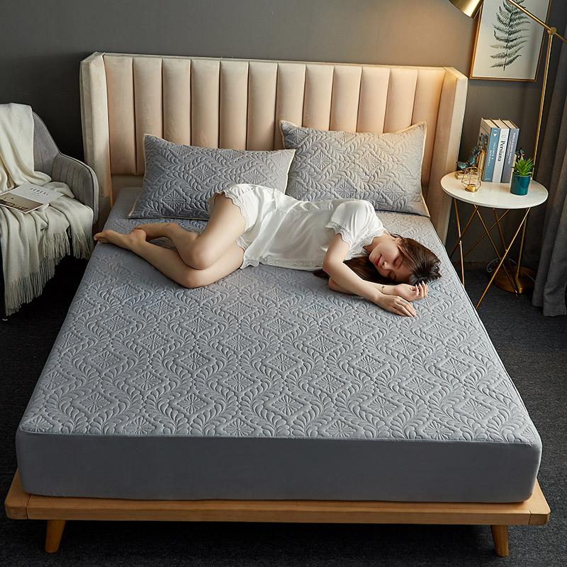 Embossed Flower Waterproof Fitted Sheet Grey Diaper Mattress Cover Pillowcase Brushed Cotton-padded Home Quilted Baby Hotel Room, Qingning
Embossed Flower Waterproof Fitted Sheet Grey Diaper Mattress Cover Pillowcase Brushed Cotton-padded Home Quilted Baby Hotel Room, Qingning